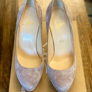 Christian Louboutin Bianca Suede Platforms
